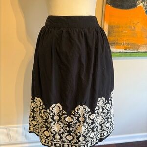 Boden floral  Embroidered Women's Skirt boho Sz 10